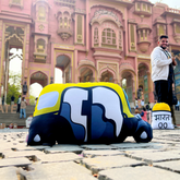 Mile Stone And Auto Shape Cushions - Discovering India